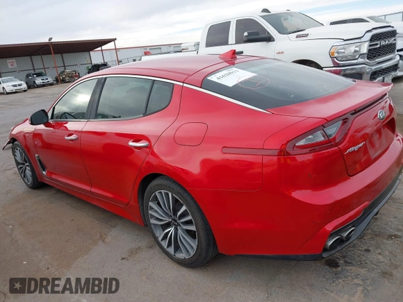 2019 Kia Stinger with VIN KNAE15LA1K6056093, listed as a IAAI auction lot 41620911 with 99,295 mi miles and . Bid and sale history available at DreamBid. Image 14.