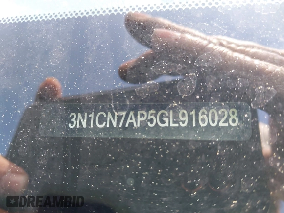 2016 Nissan Versa S z VIN 3N1CN7AP5GL916028, wystawiony jako IAAI lot #41923508 z przebiegiem 113 224 mil mil oraz . Historia ofert i sprzedaży dostępna na DreamBid. Obrazek 9.