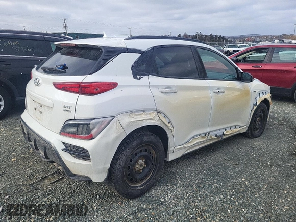 2022 Hyundai Kona Limited with VIN KM8K5CA36NU799153, listed as a Copart auction lot 43559115 with 51,544 mi miles and Clean Title. Bid and sale history available at DreamBid. Image 3.