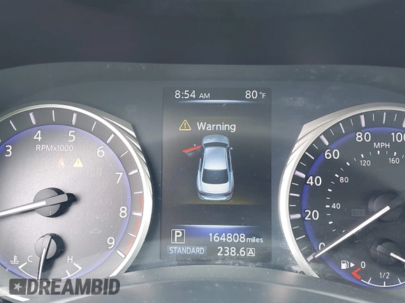 2015 Infiniti Q50 with VIN JN1BV7ARXFM391498, listed as a IAAI auction lot 42538882 with 164,808 mi miles and . Bid and sale history available at DreamBid. Image 7.