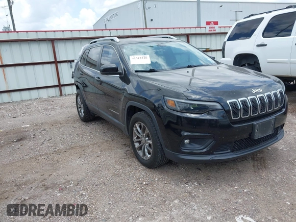 2019 Jeep Cherokee Latitude Plus with VIN 1C4PJLLX9KD333220, listed as a IAAI auction lot 42512218 with 81,064 mi miles and . Bid and sale history available at DreamBid. Image 1.