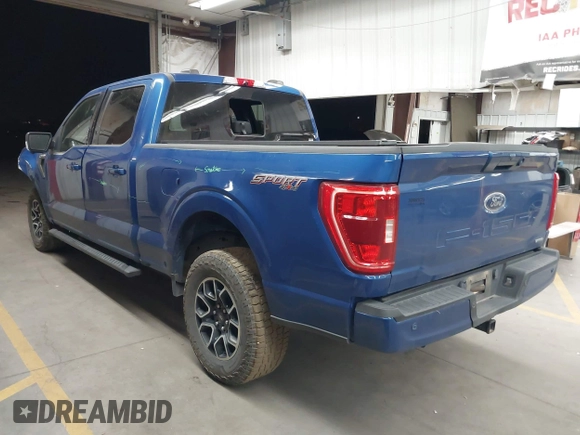 2022 Ford F-150 XL with VIN 1FTFW1E82NKE39483, listed as a IAAI auction lot 42591423 with 51,701 mi miles and . Bid and sale history available at DreamBid. Image 3.