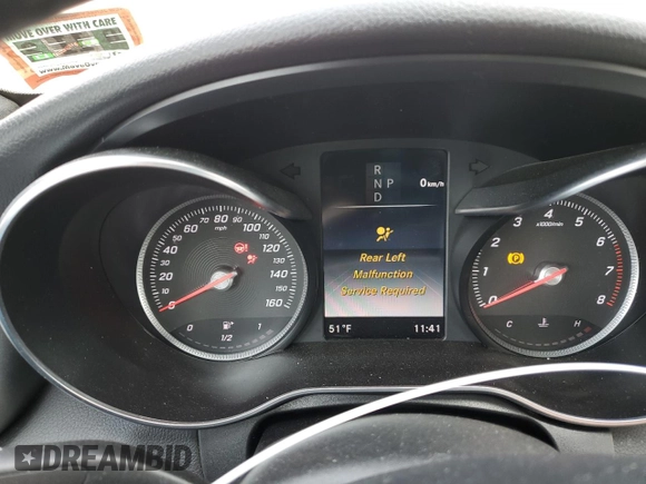 2018 Mercedes-Benz C 300 with VIN 55SWF4JB4JU264050, listed as a Copart auction lot 48200895 with Not provided miles and Salvage title. Bid and sale history available at DreamBid. Image 9.