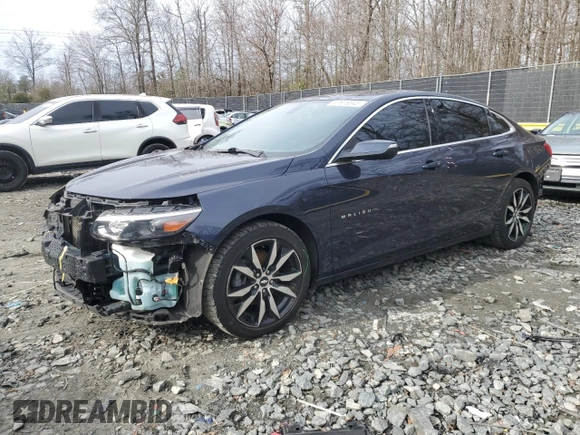 2018 Chevrolet Malibu LT with VIN 1G1ZD5ST1JF108991, listed as a Copart auction lot 47918345 with 95,193 mi miles and Salvage Title. Bid and sale history available at carsss.com. Image 1.