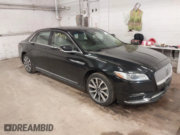 2017 Lincoln Continental Premiere with VIN 1LN6L9PK6H5600741, listed as a IAAI auction lot 41759909 with 263,234 mi miles. Bid and sale history available at carsss.com. Image 1.