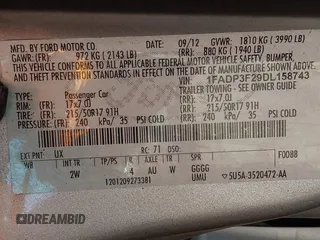 2013 Ford Focus SE с VIN 1FADP3F29DL158743, выставлен на аукционе IAAI как лот 42166945 с пробегом 190 337 миль миль и . История ставок и продаж доступна на DreamBid. Изображение 9.
