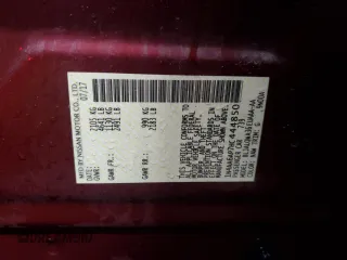 2017 Nissan Maxima Platinum with VIN 1N4AA6AP7HC444850, listed as a Copart auction lot 72166254 with 133,459 mi miles and Salvage Title. Bid and sale history available at DreamBid. Image 12.