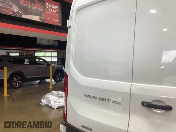 2020 Ford Transit Cargo with VIN 1FTBR1CG6LKB75357, listed as a IAAI auction lot 42243287 with 100,958 mi miles and . Bid and sale history available at DreamBid. Image 1.