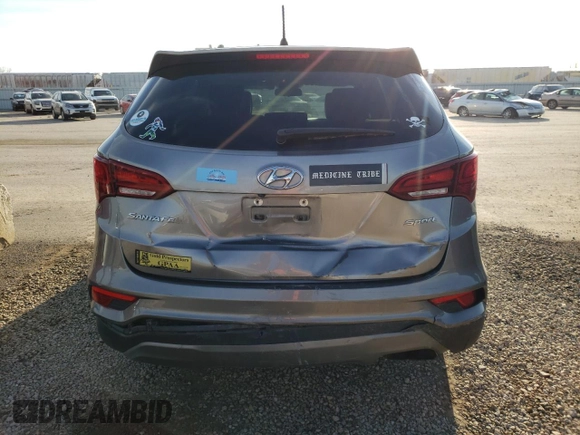2018 Hyundai Santa Fe 2.4L with VIN 5NMZT3LB3JH056559, listed as a Copart auction lot 44703073 with 84,663 mi miles and Salvage title. Bid and sale history available at DreamBid. Image 6.