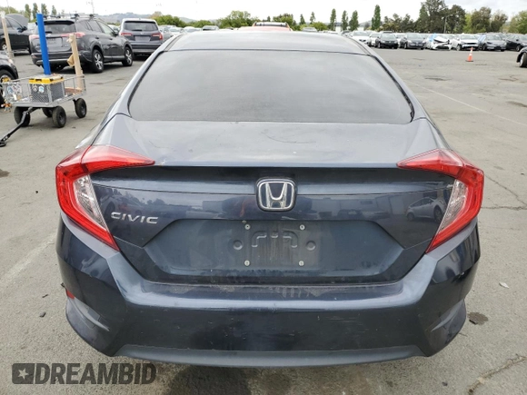 2017 Honda Civic Sedan LX with VIN 19XFC2F58HE221462, listed as a Copart auction lot 54593355 with 118,374 mi miles and Non Repairable. Bid and sale history available at carsss.com. Image 6.