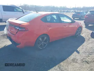 2016 Dodge Dart GT with VIN 1C3CDFEBXGD624717, listed as a IAAI auction lot 41688040 with 119,550 mi miles. Bid and sale history available at carsss.com. Image 4.