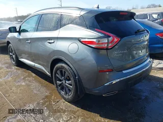 2017 Nissan Murano SL with VIN 5N1AZ2MH2HN154838, listed as a IAAI auction lot 41597159 with 113,869 mi miles and . Bid and sale history available at DreamBid. Image 3.