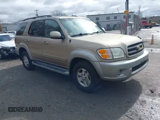 2003 Toyota Sequoia SR5 with VIN 5TDBT44A83S181215, listed as a IAAI auction lot 41855640 with 234,110 mi miles and . Bid and sale history available at DreamBid. Image 1.