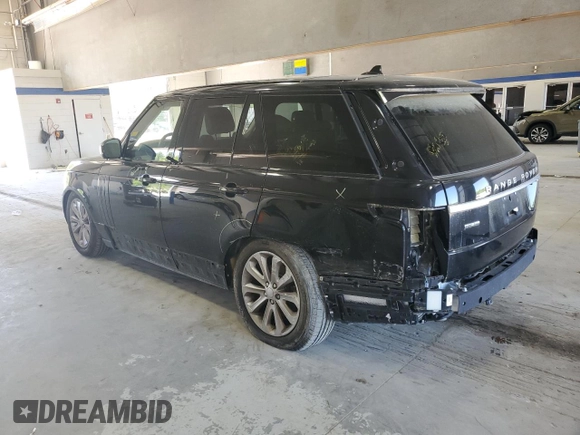 2016 Land Rover Range Rover HSE with VIN SALGS2KF2GA258801, listed as a Copart auction lot 54948595 with 56,495 mi miles and Salvage title. Bid and sale history available at DreamBid. Image 2.