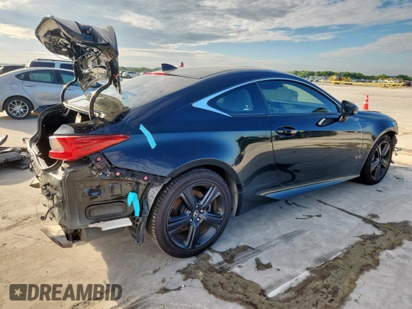 2018 Lexus RC 300 with VIN JTHHA5BCXJ5007982, listed as a Copart auction lot 61306655 with 104,065 mi miles and Salvage title. Bid and sale history available at DreamBid. Image 3.