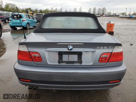2006 BMW 3 Series 325Ci with VIN WBABW33476PX88389, listed as a Copart auction lot 51974635 with 141,423 mi miles and Salvage Title. Bid and sale history available at carsss.com. Image 6.