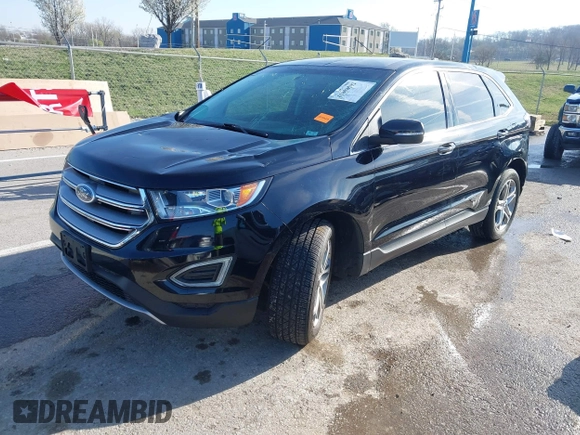2016 Ford Edge Titanium with VIN 2FMPK3K91GBC66265, listed as a IAAI auction lot 41858592 with 63,621 mi miles. Bid and sale history available at carsss.com. Image 19.