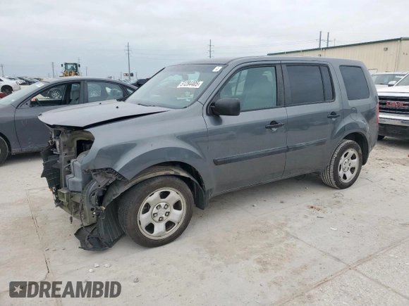 2013 Honda Pilot LX with VIN 5FNYF3H20DB002315, listed as a Copart auction lot 51284405 with 185,043 mi miles and Clean title. Bid and sale history available at DreamBid. Image 1.