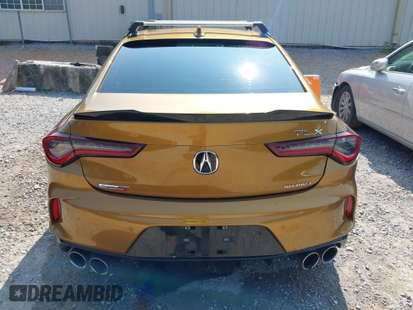 2022 Acura TLX Type S with VIN 19UUB7F00NA000529, listed as a IAAI auction lot 42350522 with 36,060 mi miles and . Bid and sale history available at DreamBid. Image 16.