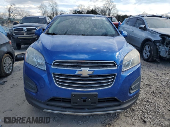 2015 Chevrolet Trax LT with VIN KL7CJLSB4FB177946, listed as a Copart auction lot 46938495 with 136,114 mi miles and Salvage Title. Bid and sale history available at carsss.com. Image 5.