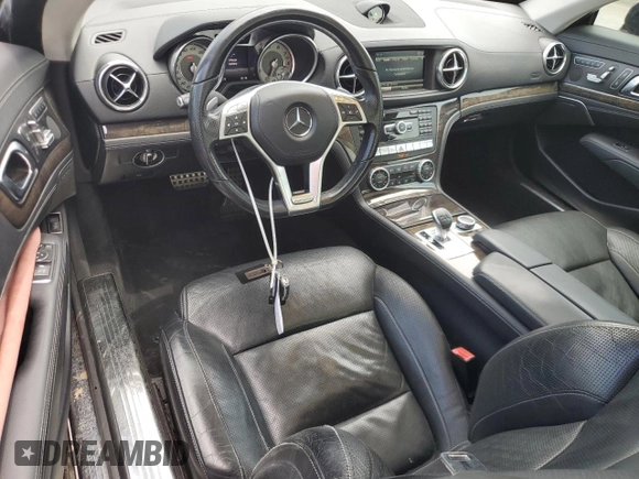 2015 Mercedes-Benz SL 400 with VIN WDDJK6FA4FF037405, listed as a Copart auction lot 61626415 with Not provided miles and Salvage title. Bid and sale history available at DreamBid. Image 8.