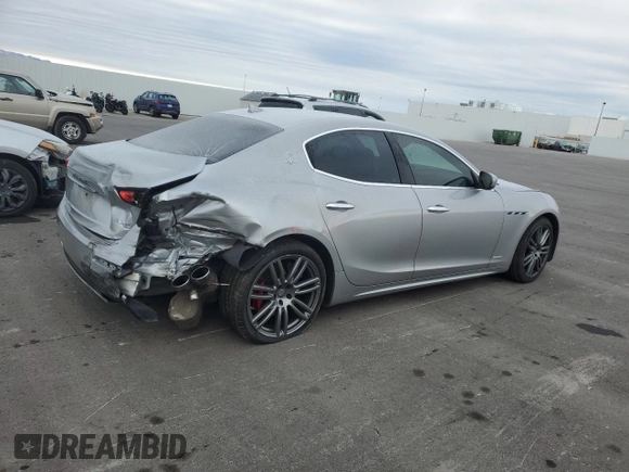2018 Maserati Ghibli S Q4 GranLusso with VIN ZAM57YTLXJ1278210, listed as a Copart auction lot 88281195 with 41,816 mi miles and Salvage Title. Bid and sale history available at carsss.com. Image 3.