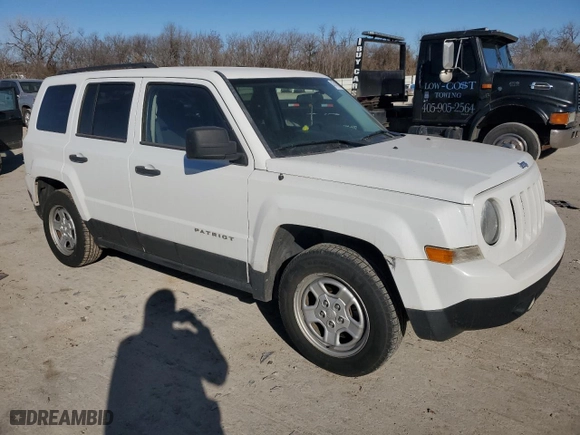 2015 Jeep Patriot Altitude Edition with VIN 1C4NJPBA9FD409813, listed as a Copart auction lot 47410345 with 177,676 mi miles and Salvage Title. Bid and sale history available at carsss.com. Image 4.