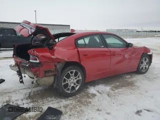 2015 Dodge Charger SXT z VIN 2C3CDXJG2FH746089, wystawiony jako Copart lot #43838105 z przebiegiem Nie podano mil oraz Szkoda całkowita • Salvage title. Historia ofert i sprzedaży dostępna na DreamBid. Obrazek 3.