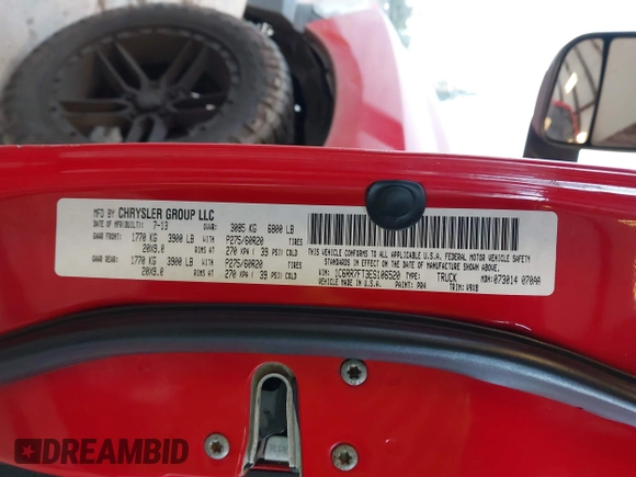 2014 Ram 1500 Tradesman with VIN 1C6RR7FT3ES106520, listed as a IAAI auction lot 41414156 with 146,221 mi miles and . Bid and sale history available at DreamBid. Image 9.