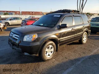 2007 Honda Pilot LX with VIN 5FNYF181X7B008882, listed as a Copart auction lot 87508455 with 0 mi miles and Salvage Title. Bid and sale history available at carsss.com. Image 1.