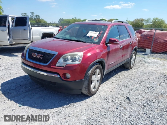 2007 GMC Acadia SLT with VIN 1GKEV33747J141745, listed as a IAAI auction lot 42035105 with 244,134 mi miles. Bid and sale history available at carsss.com. Image 2.