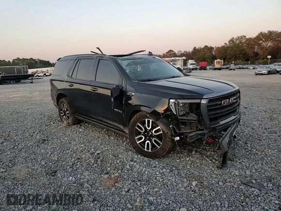 2023 GMC Yukon AT4 with VIN 1GKS2CKD2PR240312, listed as a Copart auction lot 75947754 with 42,821 mi miles and Salvage Title. Bid and sale history available at carsss.com. Image 12.