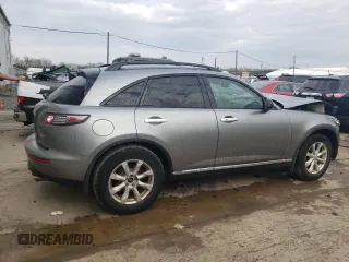 2006 Infiniti FX35 with VIN JNRAS08W36X203360, listed as a Copart auction lot 50279784 with 0 mi miles and Salvage Title. Bid and sale history available at carsss.com. Image 3.