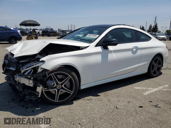 2018 Mercedes-Benz C 300 with VIN WDDWJ4JB1JF739946, listed as a Copart auction lot 60337685 with 49,017 mi miles and Salvage title. Bid and sale history available at DreamBid. Image 1.