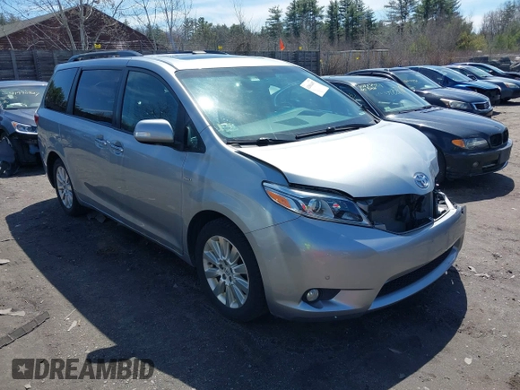 2016 Toyota Sienna Ltd with VIN 5TDDK3DCXGS137651, listed as a IAAI auction lot 42004497 with 116,274 mi miles. Bid and sale history available at carsss.com. Image 1.