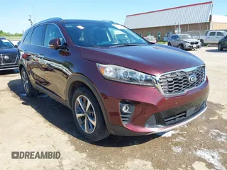 2019 Kia Sorento EX Sport with VIN 5XYPH4A52KG509349, listed as a IAAI auction lot 42244984 with 96,761 mi miles and . Bid and sale history available at DreamBid. Image 1.