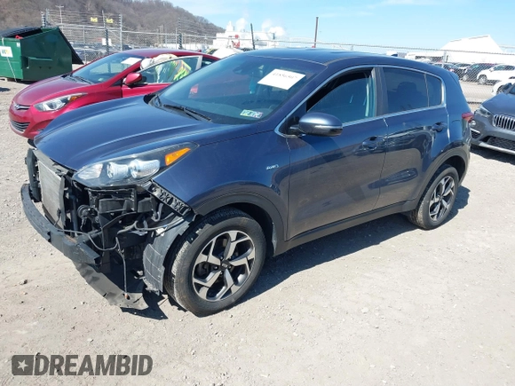 2020 Kia Sportage LX with VIN KNDPMCAC8L7765627, listed as a IAAI auction lot 41856507 with 57,968 mi miles. Bid and sale history available at carsss.com. Image 18.