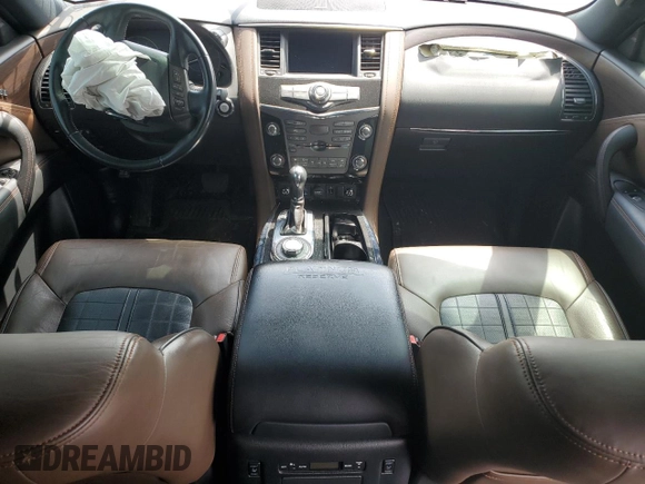 2019 Nissan Armada Platinum with VIN JN8AY2NE1K9756596, listed as a Copart auction lot 52228374 with Not Provided miles and Salvage Title. Bid and sale history available at carsss.com. Image 8.