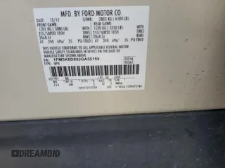 2018 Ford Explorer XLT with VIN 1FM5K8D89JGA55159, listed as a Copart auction lot 76844064 with 132,936 mi miles and Salvage Title. Bid and sale history available at carsss.com. Image 13.