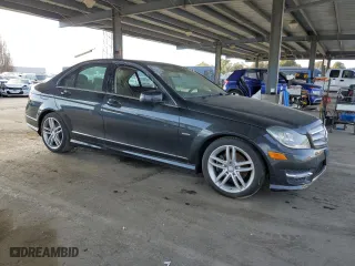 2012 Mercedes-Benz C-Class C 250 Sport with VIN WDDGF4HBXCA630588, listed as a Copart auction lot 48444495 with 95,187 mi miles and Clean Title. Bid and sale history available at carsss.com. Image 4.