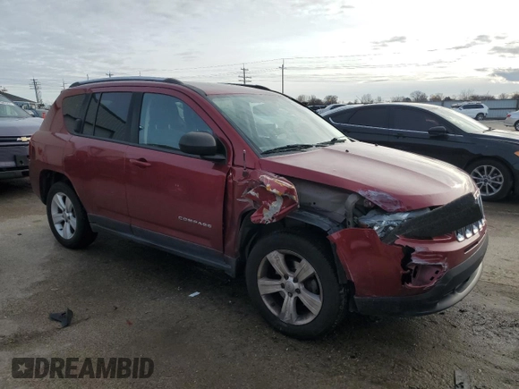 2017 Jeep Compass Sport z VIN 1C4NJCBA2HD123264, wystawiony jako Copart lot #45902185 z przebiegiem 103 081 mil mil oraz Szkoda całkowita • Salvage title. Historia ofert i sprzedaży dostępna na DreamBid. Obrazek 4.