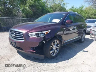 2015 Infiniti QX60 with VIN 5N1AL0MM8FC521088, listed as a IAAI auction lot 42230427 with 105,882 mi miles and . Bid and sale history available at DreamBid. Image 2.