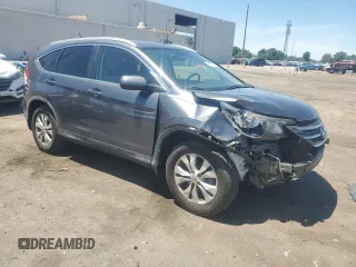 2013 Honda CR-V EX-L z VIN 2HKRM4H7XDH628094, wystawiony jako Copart lot #57358245 z przebiegiem 123 505 mil mil oraz Szkody całkowita. Historia ofert i sprzedaży dostępna na DreamBid. Obrazek 4.