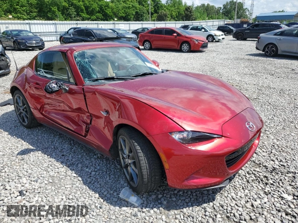 2020 Mazda MX-5 Miata Grand Touring z VIN JM1NDAM70L0414102, wystawiony jako Copart lot #55261575 z przebiegiem 70 157 mil mil oraz Szkoda całkowita • Salvage title. Historia ofert i sprzedaży dostępna na DreamBid. Obrazek 4.