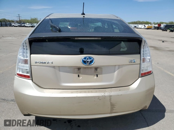 2010 Toyota Prius II with VIN JTDKN3DU1A0056510, listed as a Copart auction lot 53067255 with 251,390 mi miles and Salvage Title. Bid and sale history available at carsss.com. Image 6.