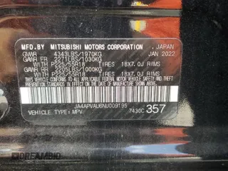 2022 Mitsubishi Outlander SE with VIN JA4APVAU6NU009195, listed as a Copart auction lot 52381595 with 43,969 mi miles and Salvage title. Bid and sale history available at DreamBid. Image 15.