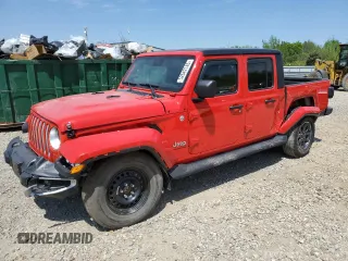 2020 Jeep Gladiator Overland z VIN 1C6HJTFG1LL198586, wystawiony jako Copart lot #52642145 z przebiegiem 61 728 mil mil oraz Szkoda całkowita • Salvage title. Historia ofert i sprzedaży dostępna na DreamBid. Obrazek 1.