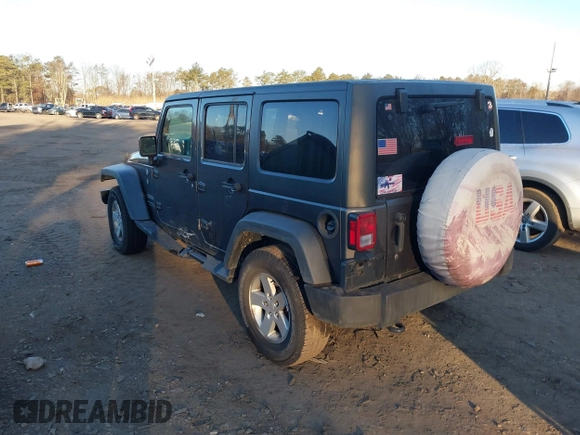 2018 Jeep Wrangler JK Unlimited Sport with VIN 1C4BJWDG2JL810424, listed as a IAAI auction lot 41610669 with 73,830 mi miles. Bid and sale history available at carsss.com. Image 3.