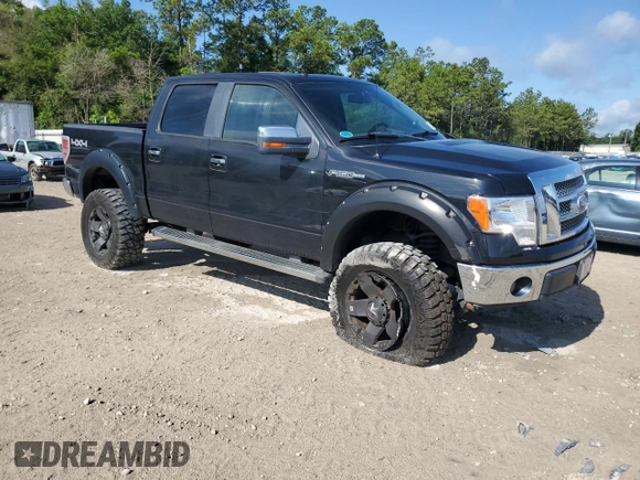 2010 Ford F-150 XL with VIN 1FTFW1EV5AFA57747, listed as a Copart auction lot 58840115 with 178,898 mi miles and Salvage title. Bid and sale history available at DreamBid. Image 4.