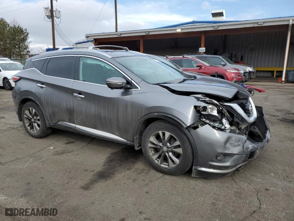 2015 Nissan Murano SL with VIN 5N1AZ2MH9FN207953, listed as a Copart auction lot 47143625 with 133,399 mi miles and Salvage Title. Bid and sale history available at carsss.com. Image 4.